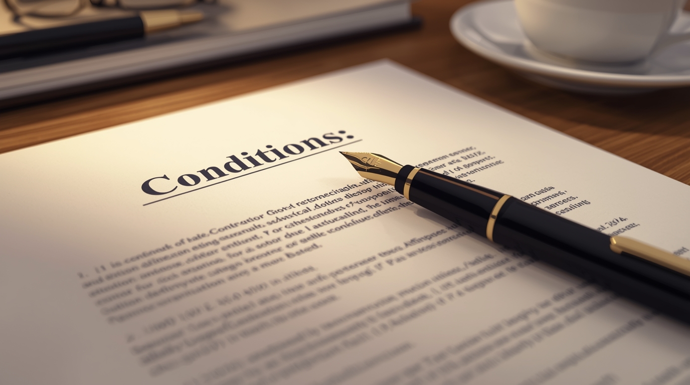  существенные условия 