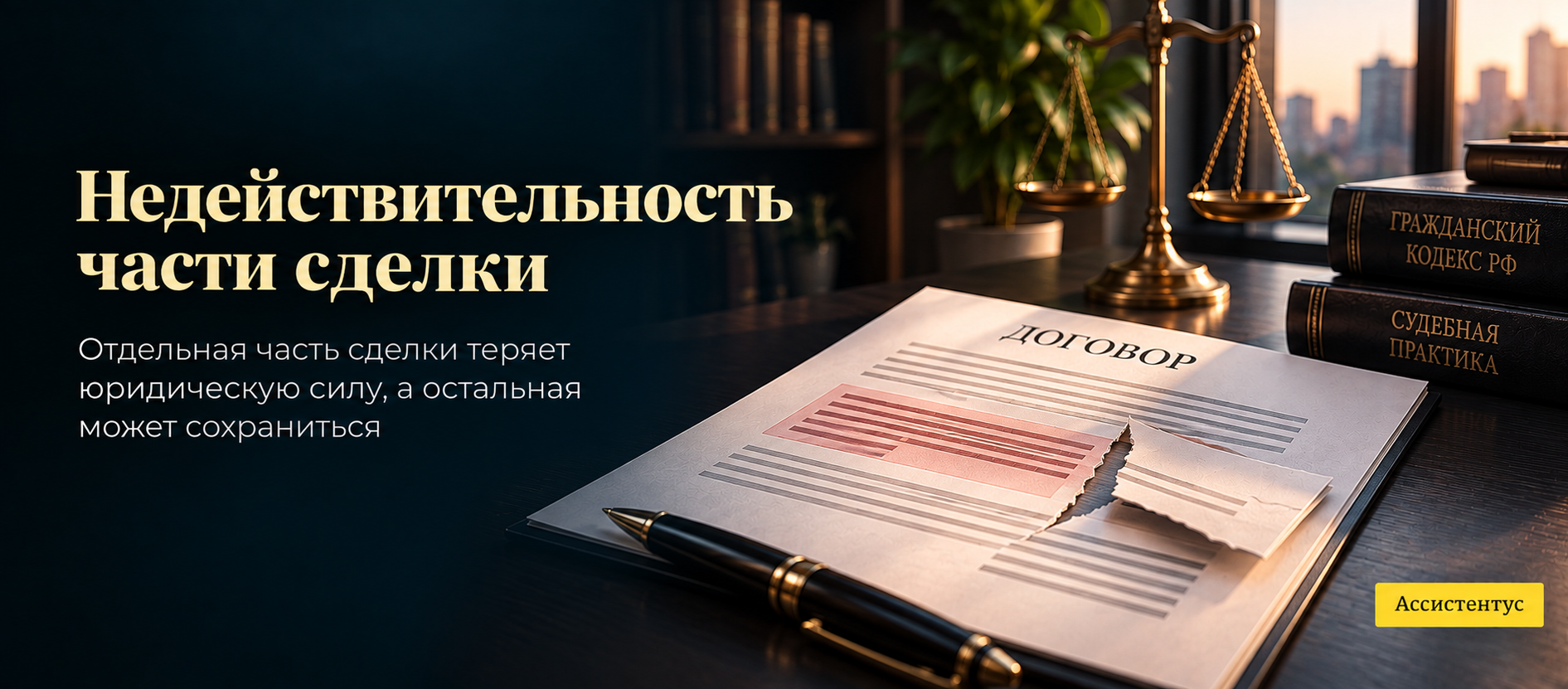  Недействительность части сделки 