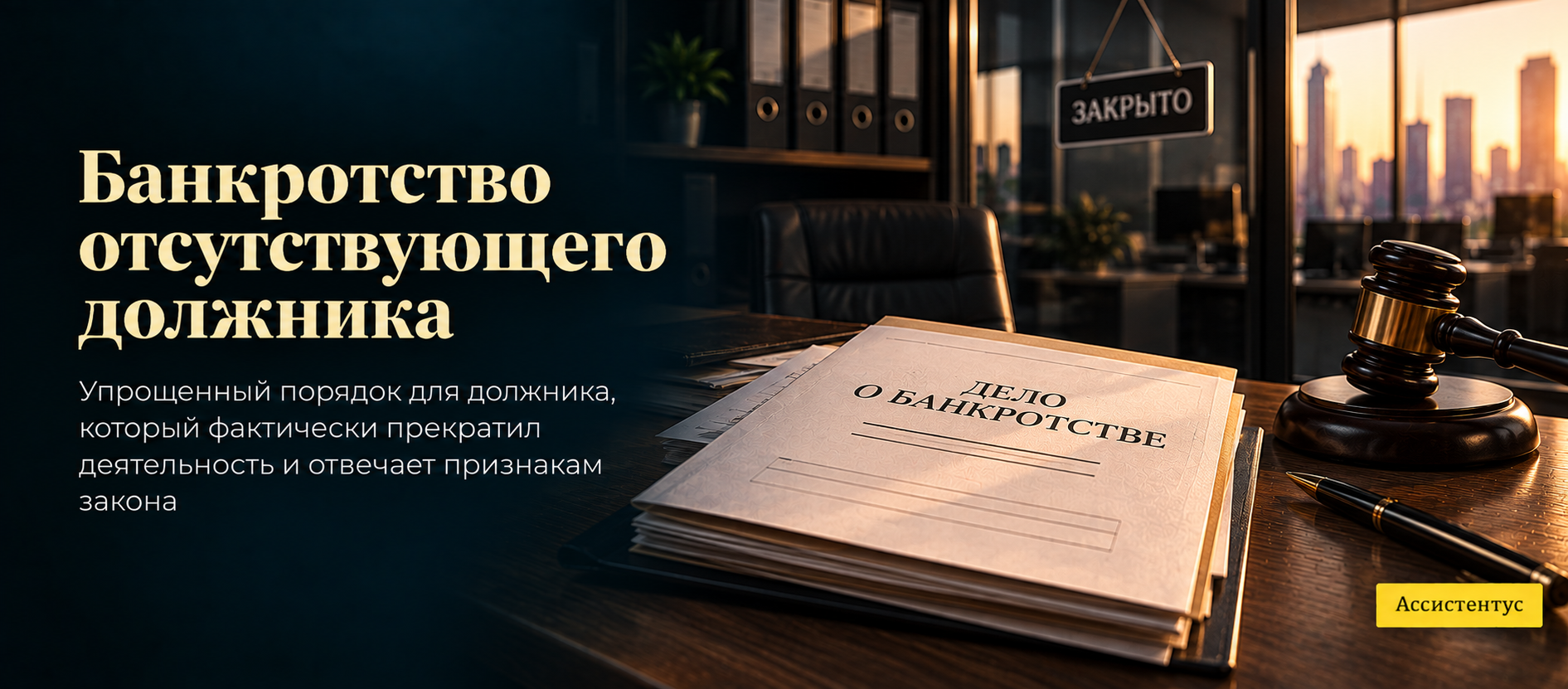 Банкротство отсутствующего должника 