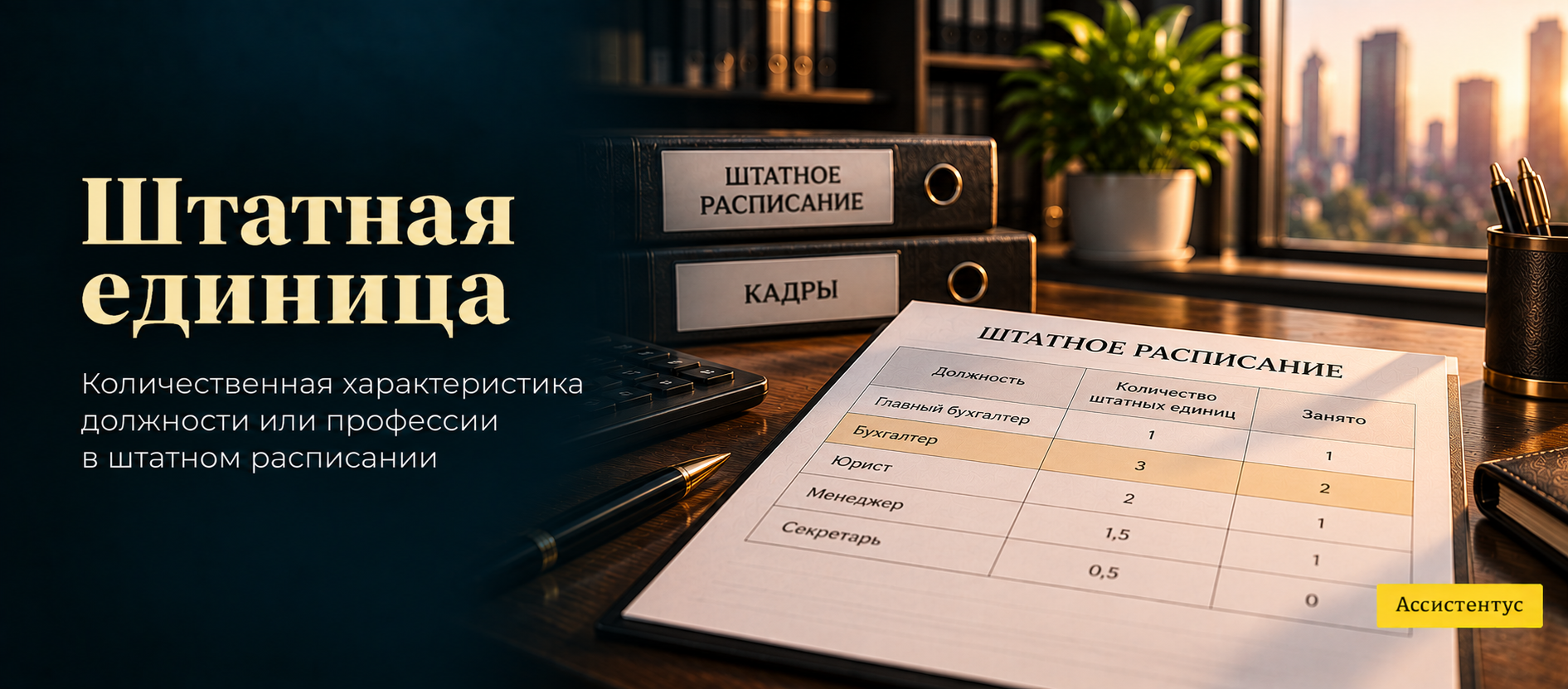  Штатная единица 