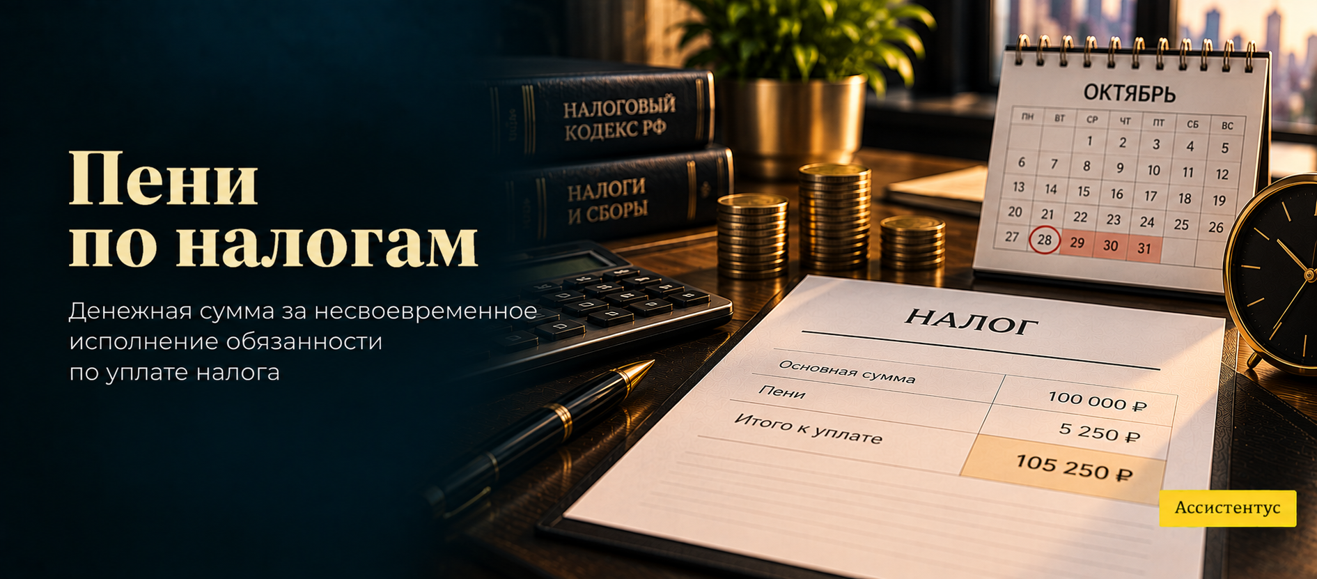  Пени по налогам 