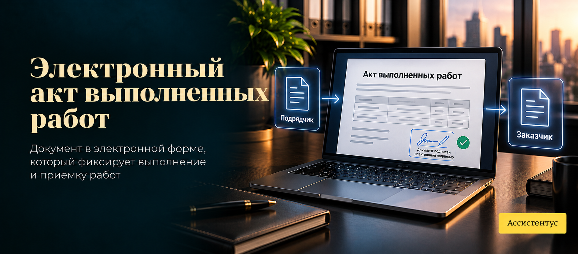  Электронный акт выполненных работ 