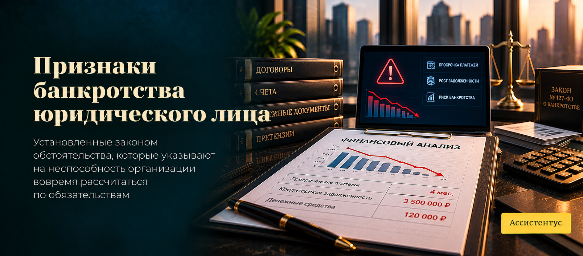 Признаки банкротства юридического лица