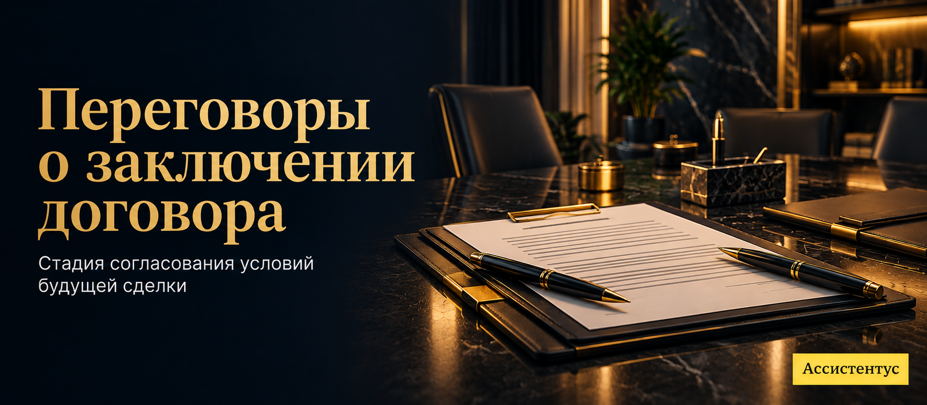  Переговоры о заключении договора 