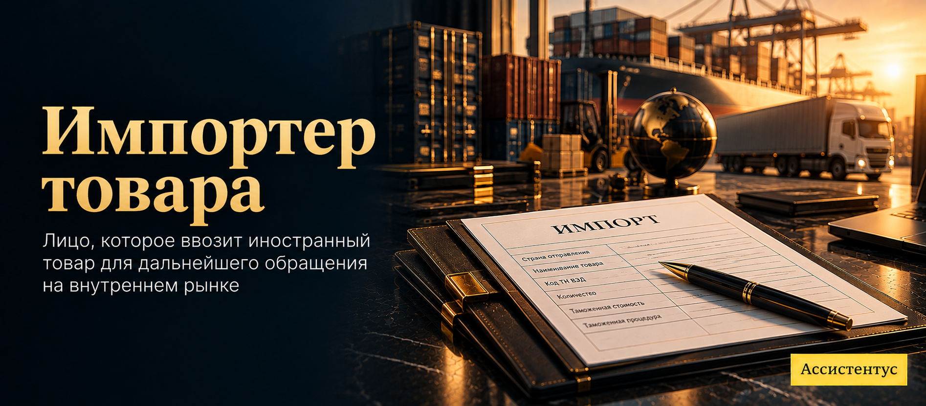  Импортер товара 