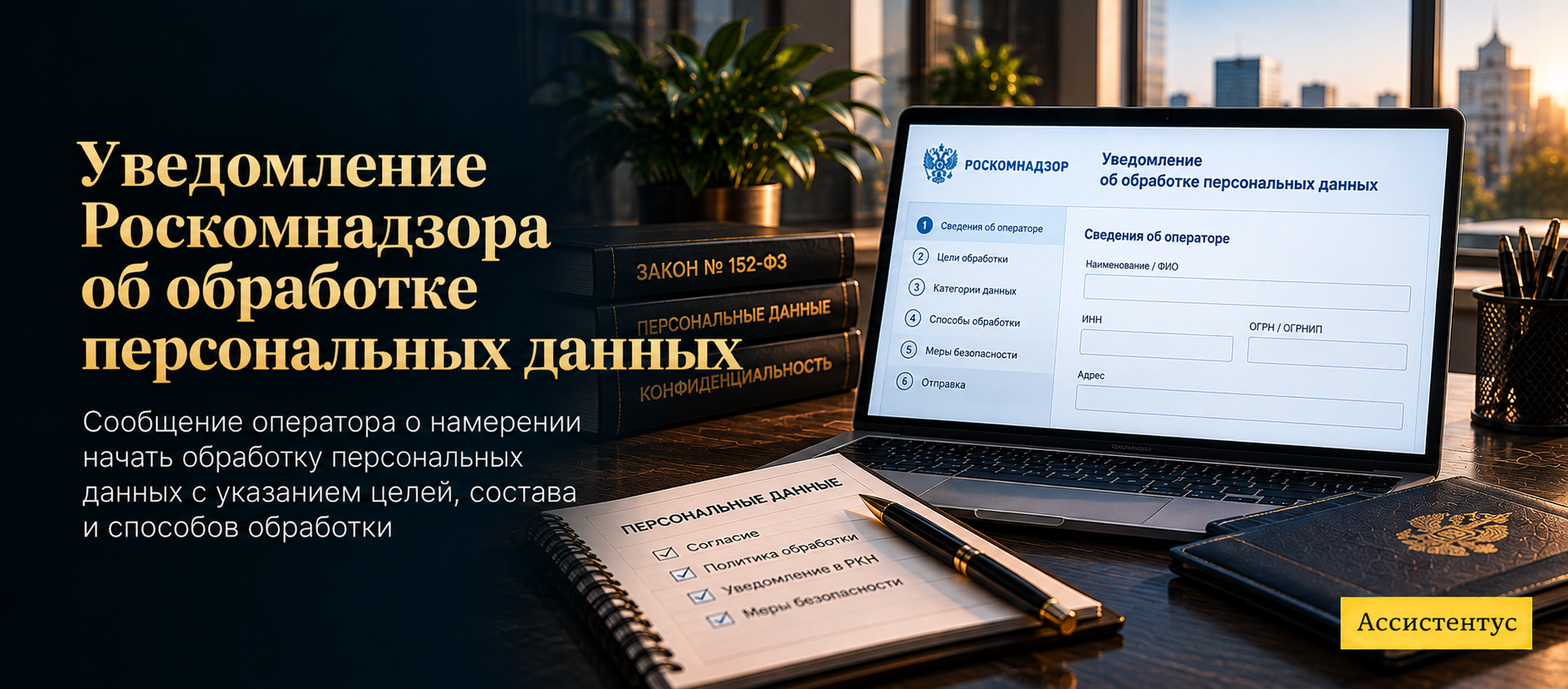  Уведомление Роскомнадзора об обработке персональных данных 