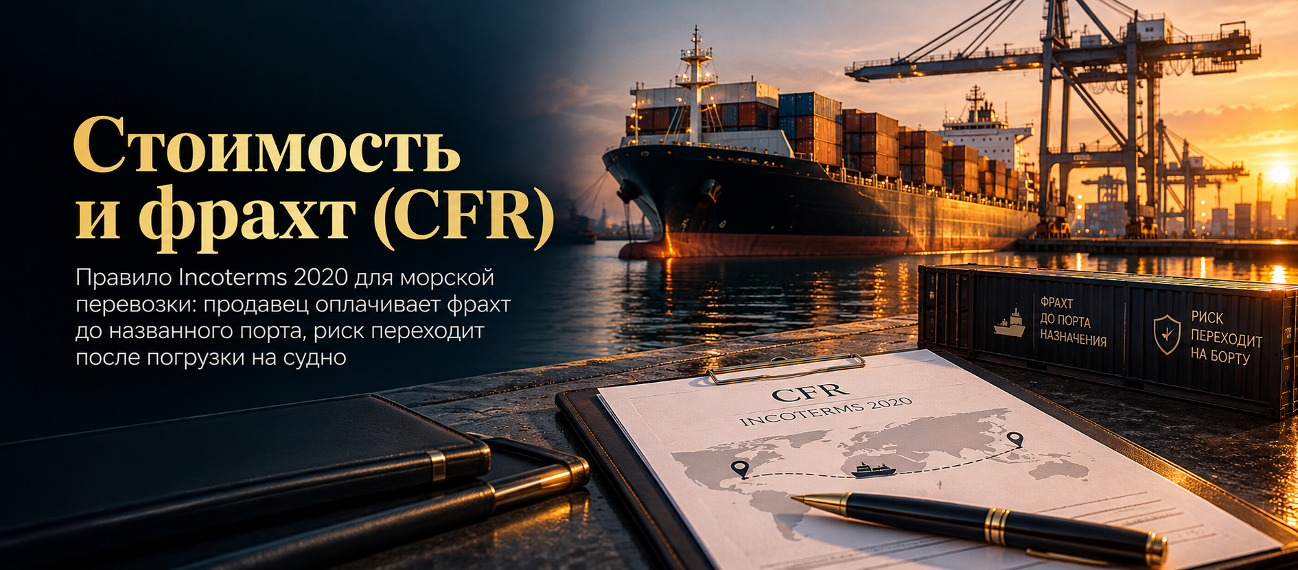  Стоимость и фрахт (CFR) 